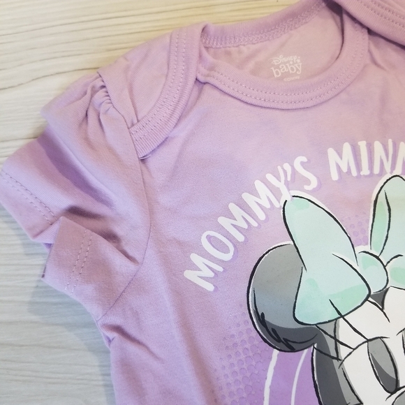 Disney baby Minnie Mouse lavender purple onesie size 12 mo NWT - Picture 8 of 12